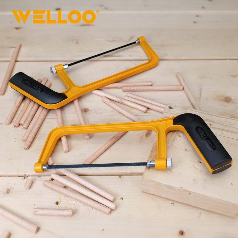 WELLOO High Cutting Efficiency Mini Hacksaw Frame Hand Tool Precision Frame for Fine Cutting Metal model HKF5308 HAND TOOLS product detail photo 9
