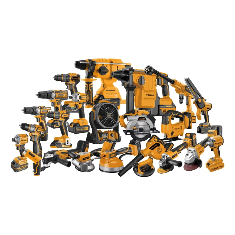 WELLOO Professional Power Tools Combo Kits Diy/Industrial Grade Full Range Cordless & Electric Tools Set related product photo
