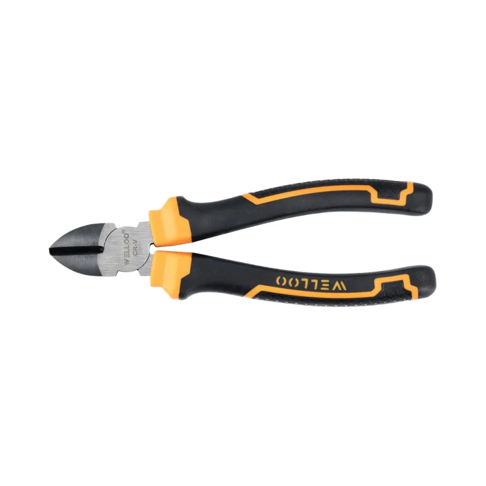WELLOO Hand Portable 6""/160mm CRV Diagonal Cutting Pliers Side Cutting Pliers with TPR Handle model DCP19160/DCP19180 HAND TOOLS product photo 1