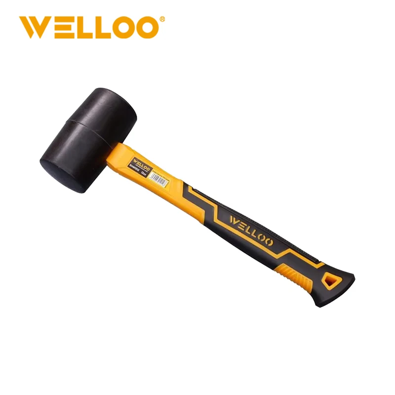 WELLOO Professional 8oz/12oz/16oz/24oz Rubber Hammer Muliti-purpose Household Tools with Shock Absorbing Handle model RHM1008/RHM1012/RHM1016/RHM1024 HAND TOOLS product