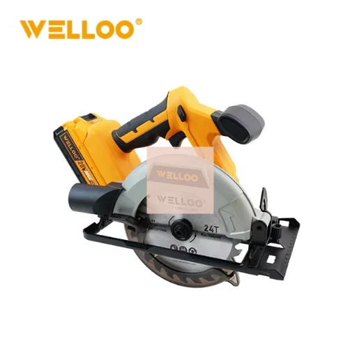 WELLOO 20V Li-Ion Circular Saw Cordless 165mm Blade Adjustable Cutting Depth Electric Circular Saw for DIY Construction model CLS25138S CORDLESS TOOLS product detail