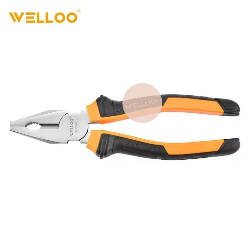 WELLOO Industrial 8 Inch Combination Pliers Hand Tool Combination Cutting Plier for Variety of Industries Workers Use model HCP18200 HAND TOOLS product detail photo 9